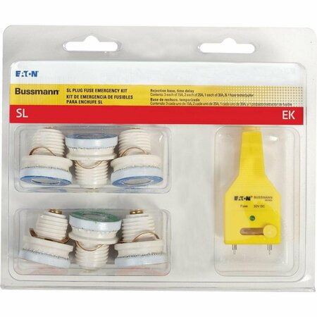 BUSSMANN 15A to 30A 125V SL Plug Emergency Fuse Kit SL-EK